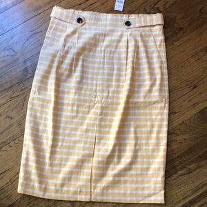 Ann Taylor High Waist Gingham Pencil Skirt
